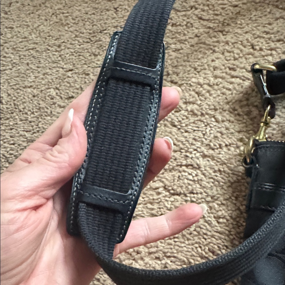 Coach Signature Black Crossbody Bag with Gold Hardware - Picture 2 of 5